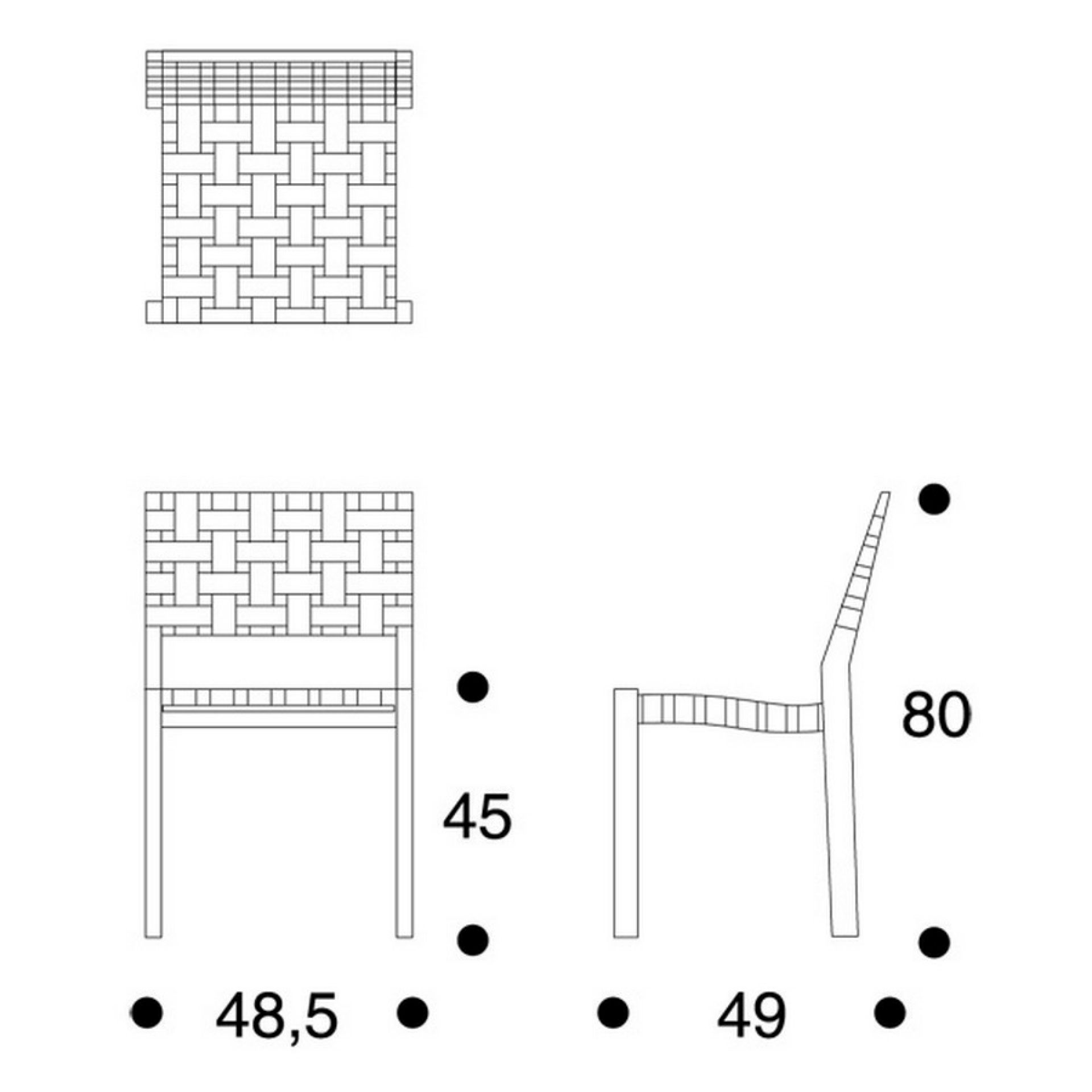 611 chair Artek | schwarz | ARTEK 281 022 41